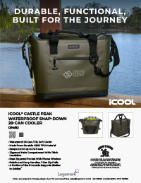 GR4812 - iCOOL® Castle Peak Waterproof Snap-Down 28-Can Cooler